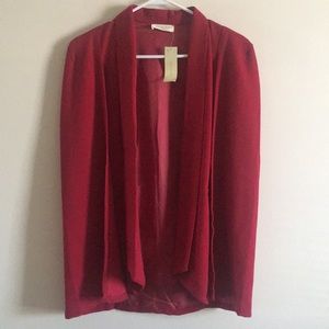 Red Wine Blazer Cape
